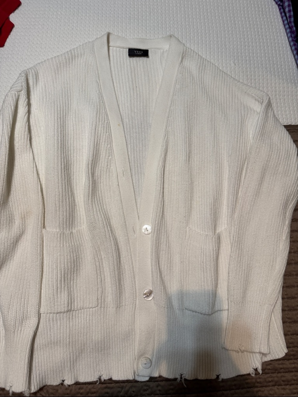 Vici Ribbed Cardigan size large